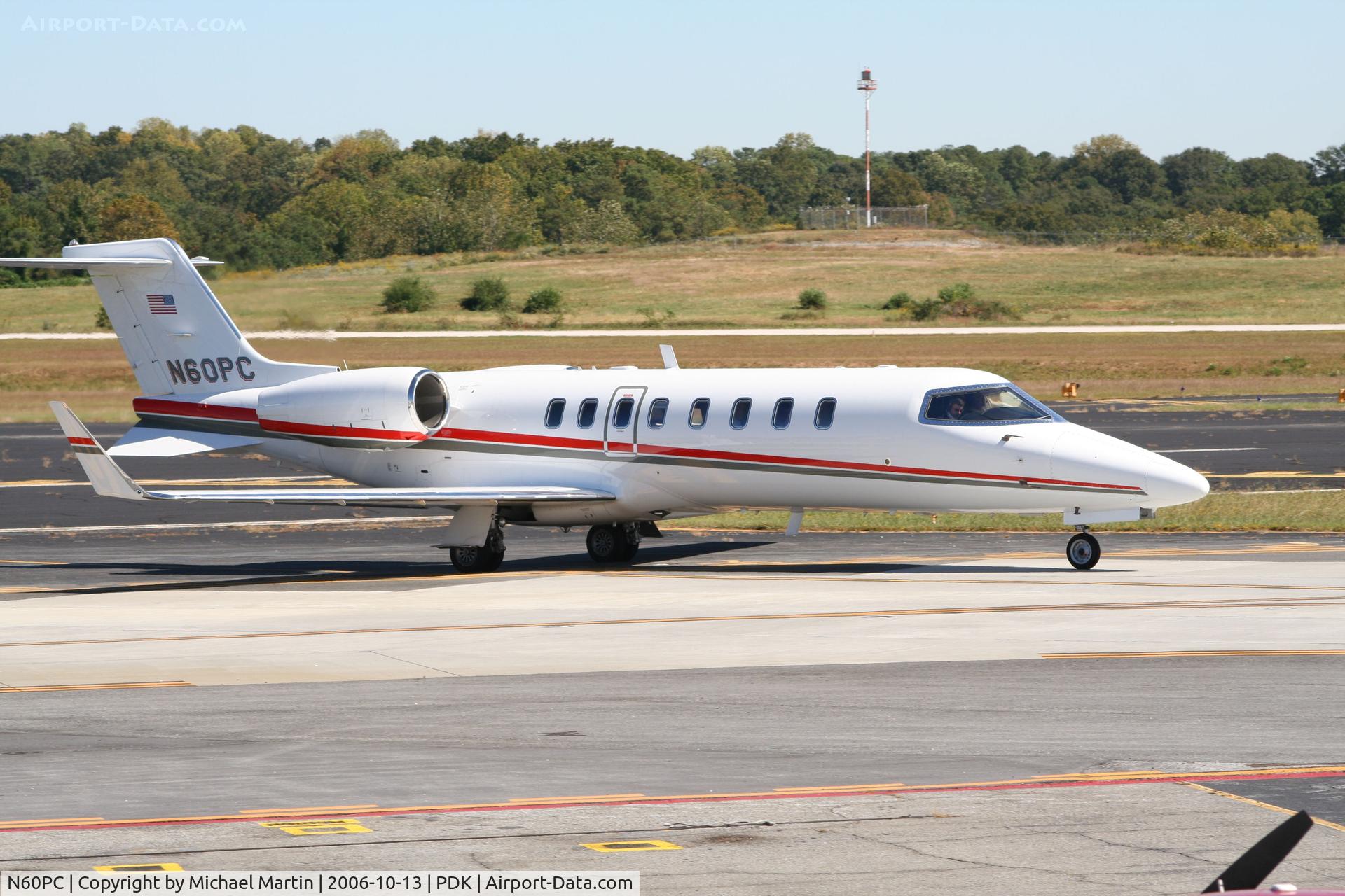 N60PC, 2008 Learjet 45 C/N 351, Taxing to Runway 2R