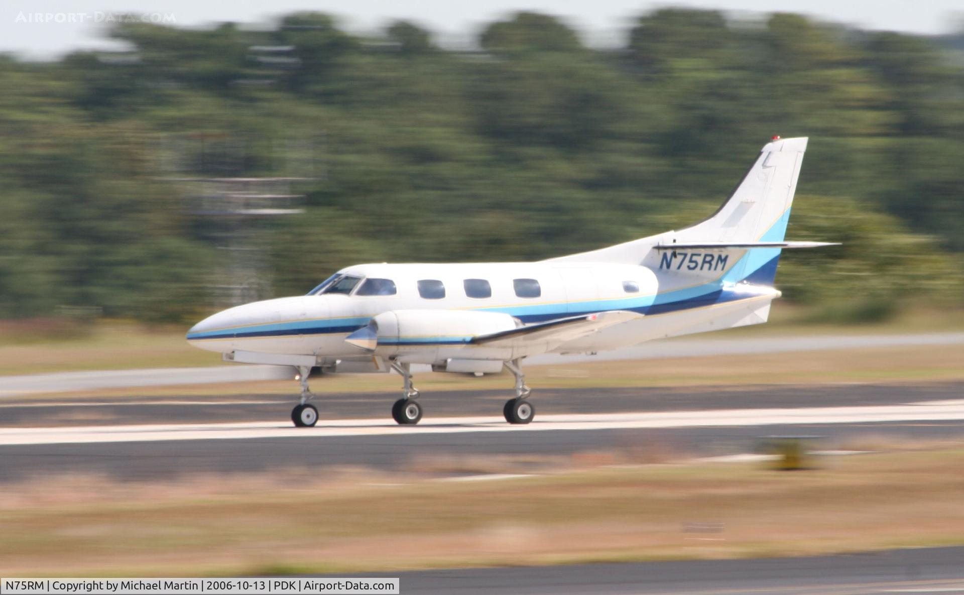 N75RM, 1978 Swearingen SA-226T Merlin IIIA C/N T290, Departing PDK enroute to MGR