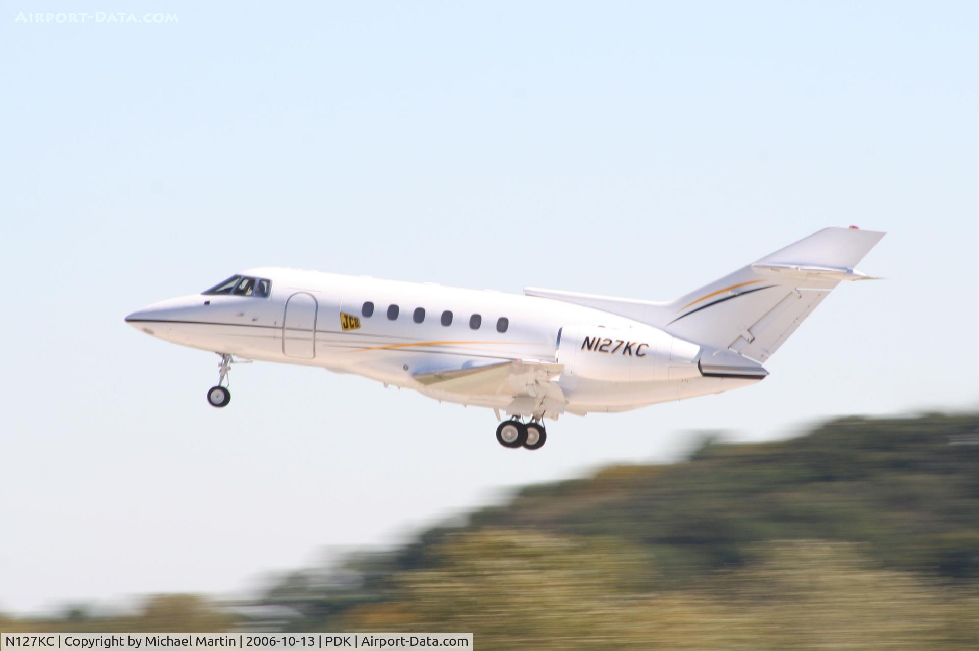 N127KC, 1994 British Aerospace BAe.125-800 C/N 258255, Departing PDK enroute home