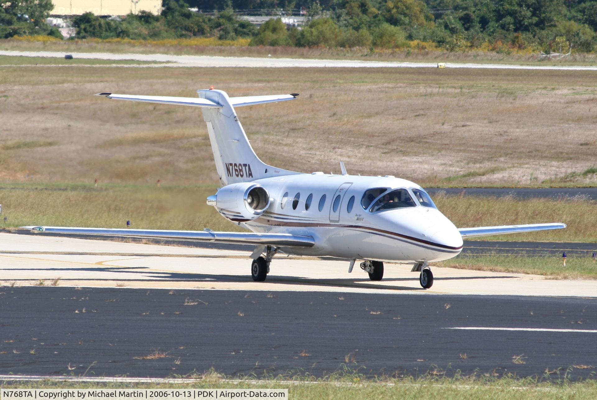 N768TA, 1997 Raytheon Aircraft Company 400A C/N RK-168, Taxing to Runway 2R