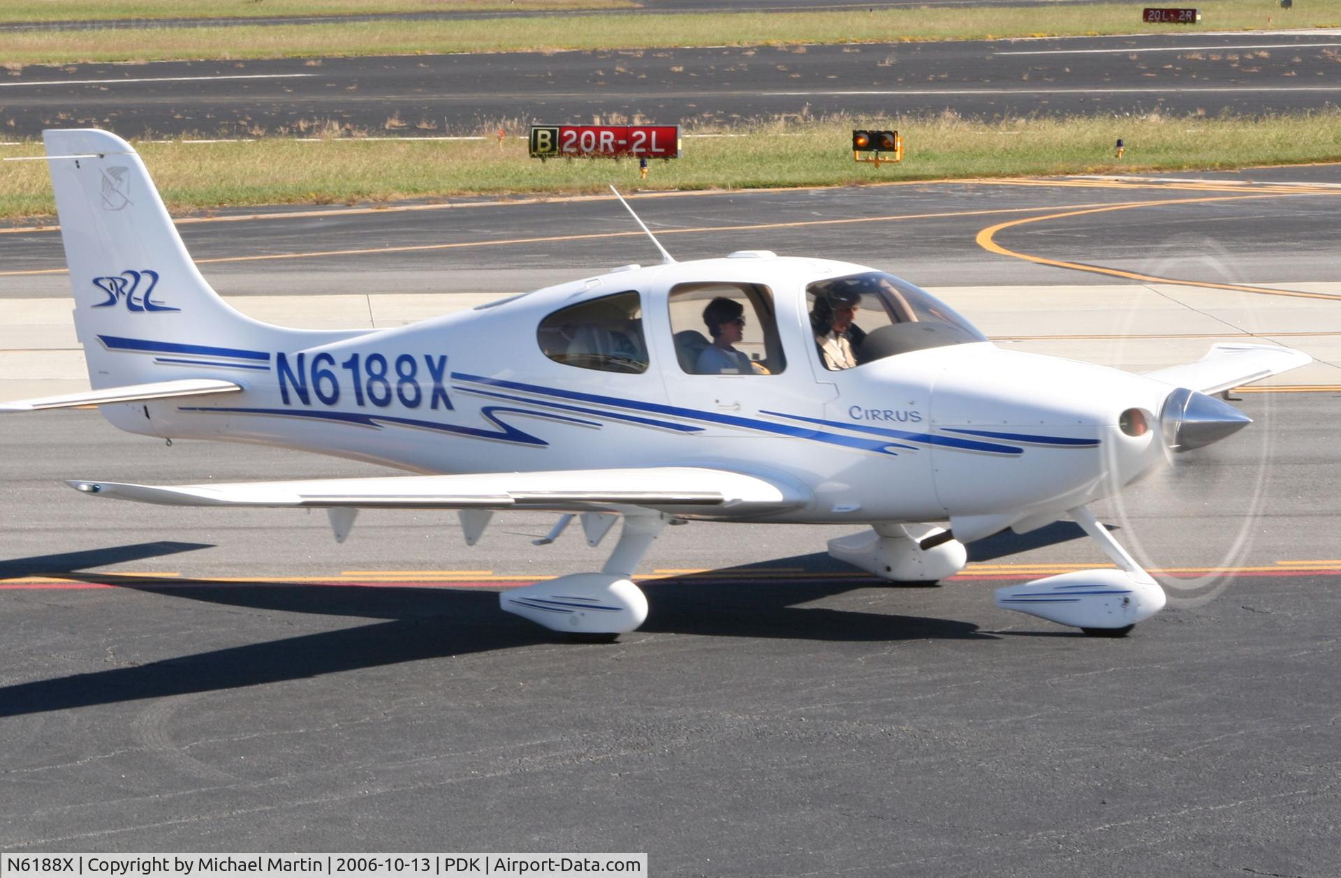N6188X, 2003 Cirrus SR22 C/N 0629, Tower told him to pull over until he figures out what he is doing!