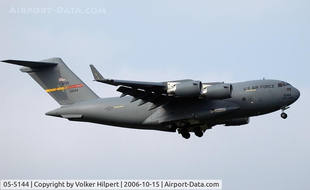 05-5144, 2005 Boeing C-17A Globemaster III C/N P-144, Boeing C-17 Globemaster III