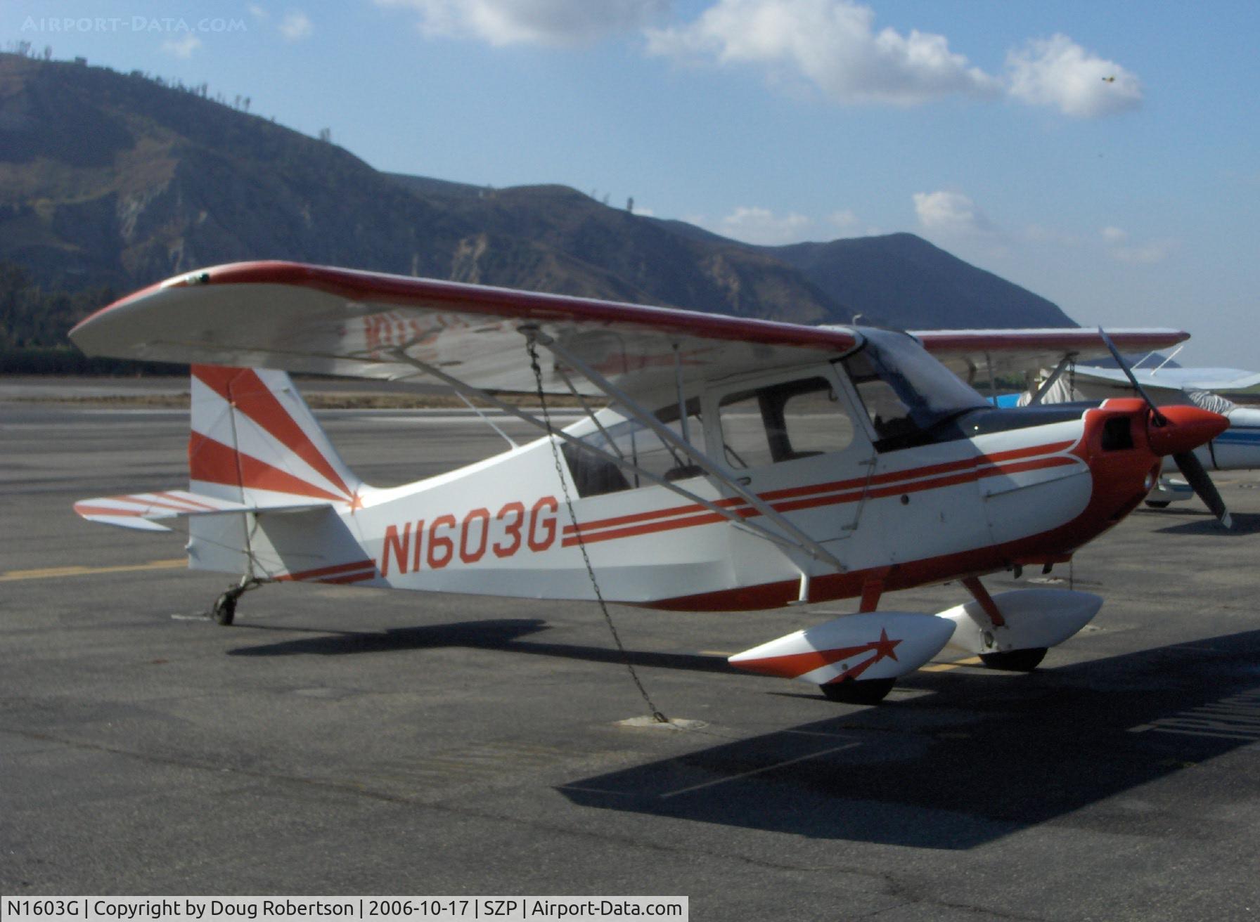 N1603G, 1968 Champion 7ECA Citabria C/N 609, 1968 Champion 7ECA CITABRIA, Lycoming O-235 115 Hp