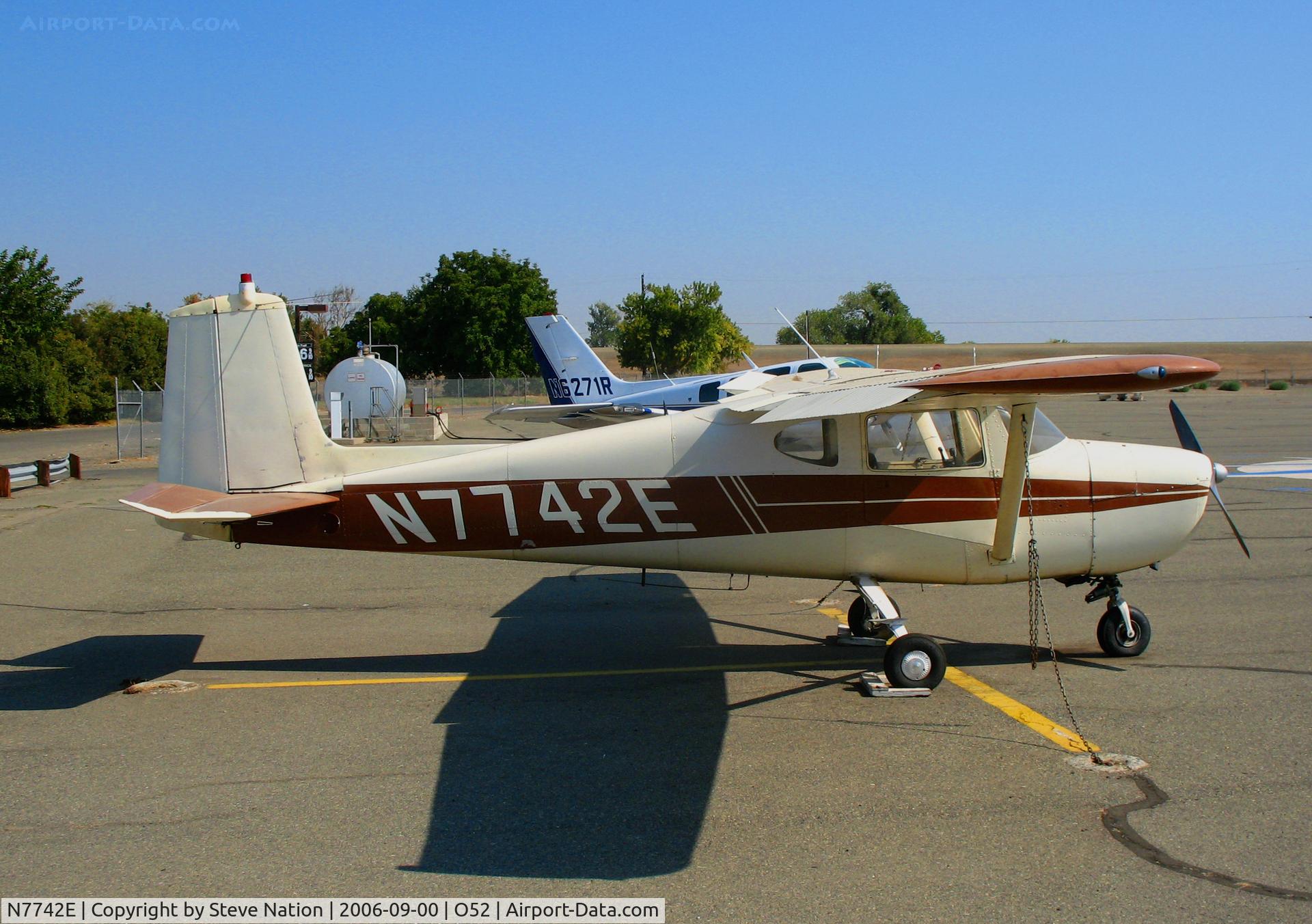 N7742E, 1959 Cessna 150 C/N 17542, Straight-tailed 1959 Cessna 150 @ Sutter County Airport (Yuba City), CA - certification issued day of photo