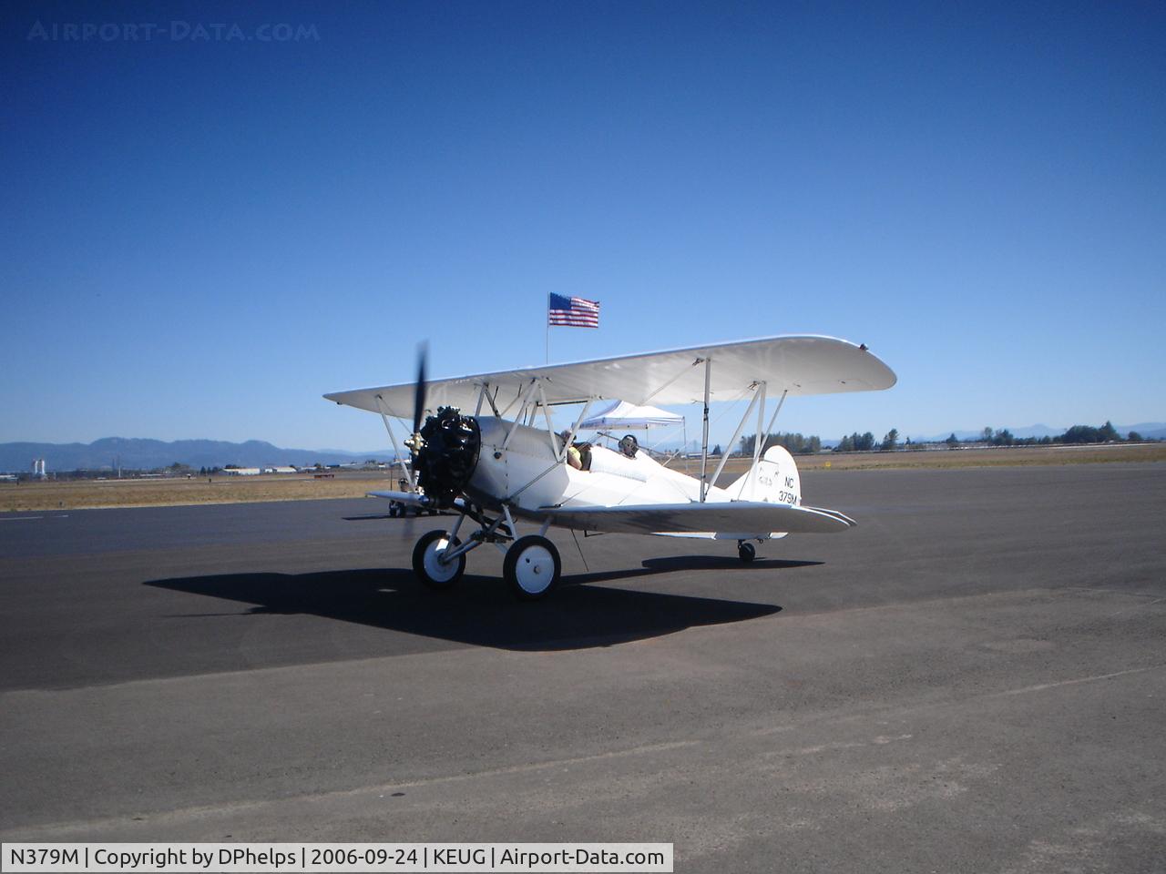 N379M, Travel Air C-4000 C/N 1300, Coming in with more happy customers at the 2006 EAA Northwest Flyin at KEUG (Eugene, Oregon).