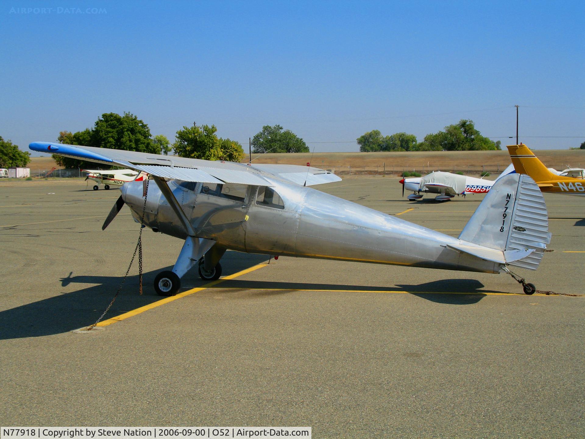 N77918, 1946 Luscombe 8A C/N 3645, all silver 1946 Luscombe 8A @ Sutter County Airport (Yuba City), CA
