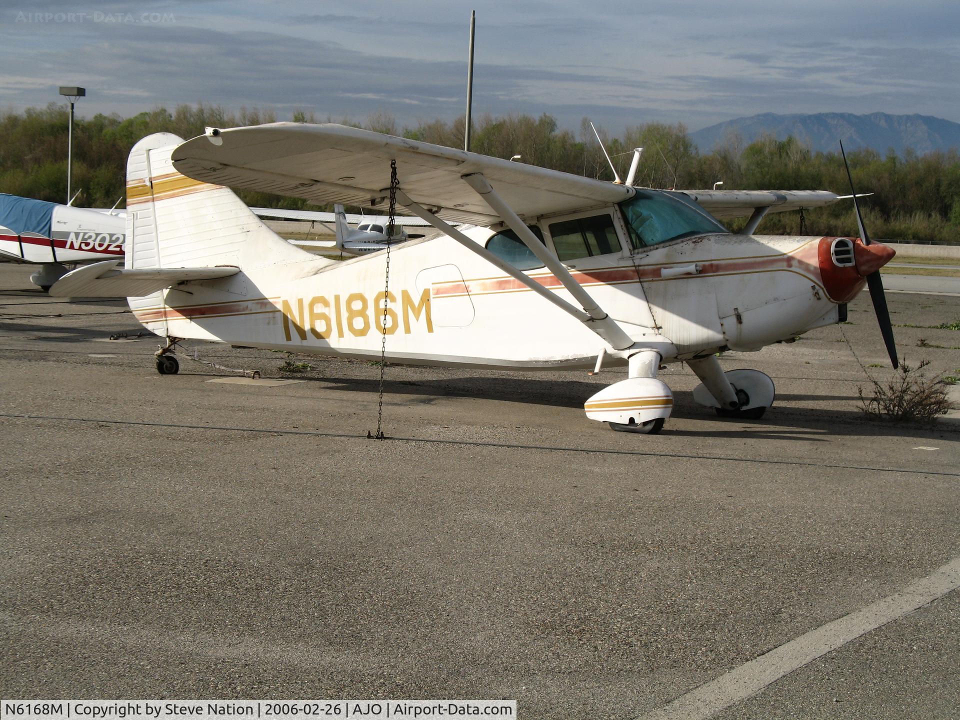 N6168M, 1948 Stinson 108-3 Voyager C/N 108-4168, 1948 Stinson 108-3 @ Corona Municipal Airport, CA