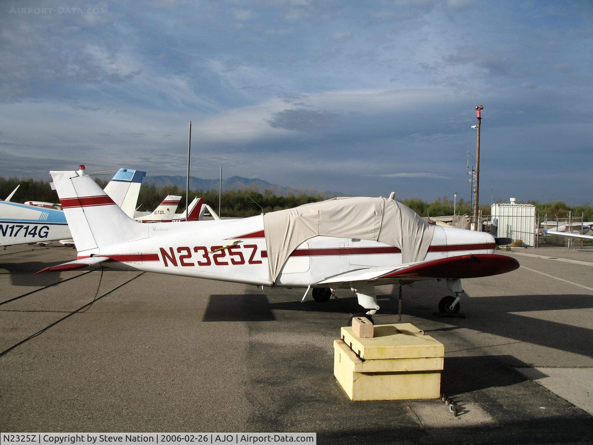 N2325Z, 1962 Beech 23 C/N M-24, 1962 Beech 23 with cockpit cover @ Corona Municipal Airport, CA