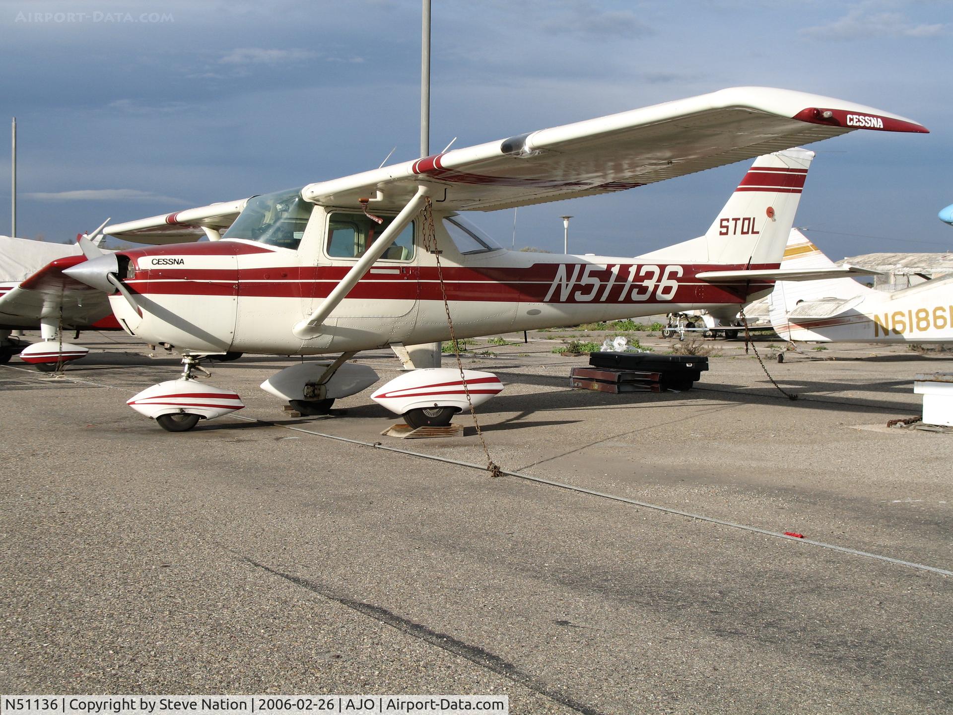 N51136, 1968 Cessna 150J C/N 15069787, 1968 Cessna 150J STOL @ Corona Municipal Airport, CA