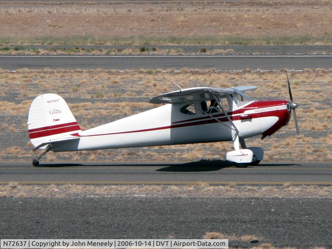 N72637, 1946 Cessna 140 C/N 9813, Note the small TWA logo on the fin