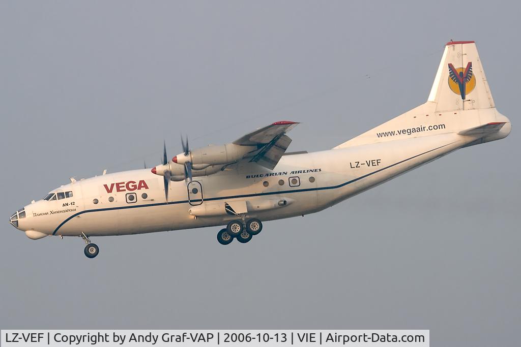 LZ-VEF, 1963 Antonov An-12BP C/N 402001, Vega Airlines AN12