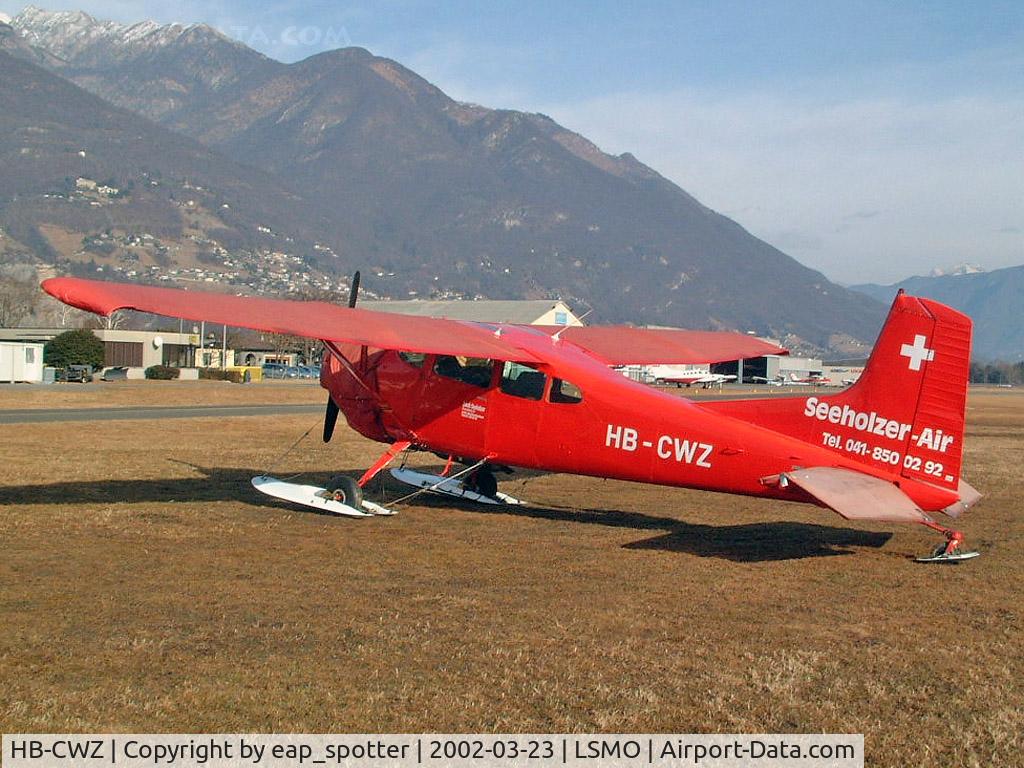 HB-CWZ, 1975 Cessna A185F Skywagon 185 C/N 18502641, waiting for spring
