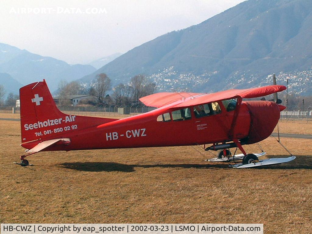 HB-CWZ, 1975 Cessna A185F Skywagon 185 C/N 18502641, waiting for spring-sun