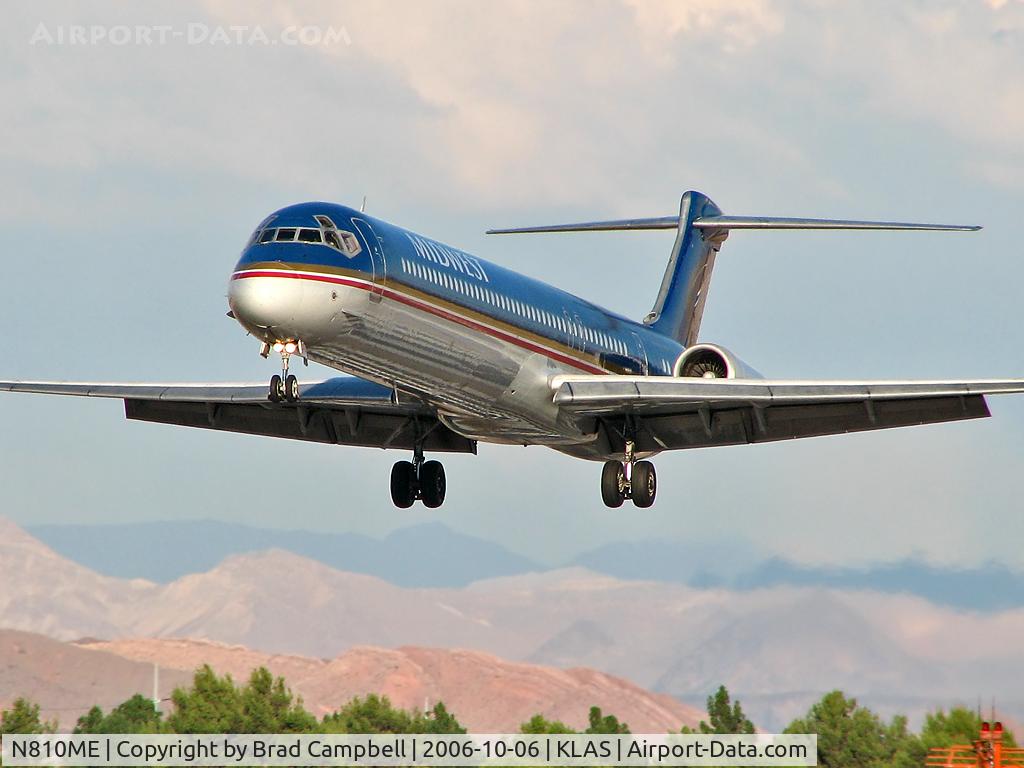 N810ME, 1981 McDonnell Douglas MD-82 (DC-9-82) C/N 48072, Midwest Airlines / 1981 McDonnell Douglas DC-9-82 (MD-82)