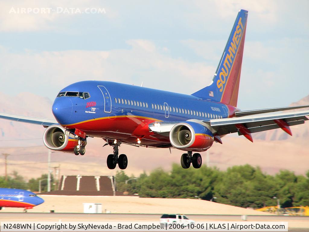N248WN, 2006 Boeing 737-7H4 C/N 32509, Southwest Airlines - '2000th 737 - Next Generation' / 2006 Boeing 737-7H4