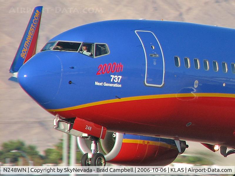 N248WN, 2006 Boeing 737-7H4 C/N 32509, Southwest Airlines - '2000th 737 - Next Generation' / 2006 Boeing 737-7H4