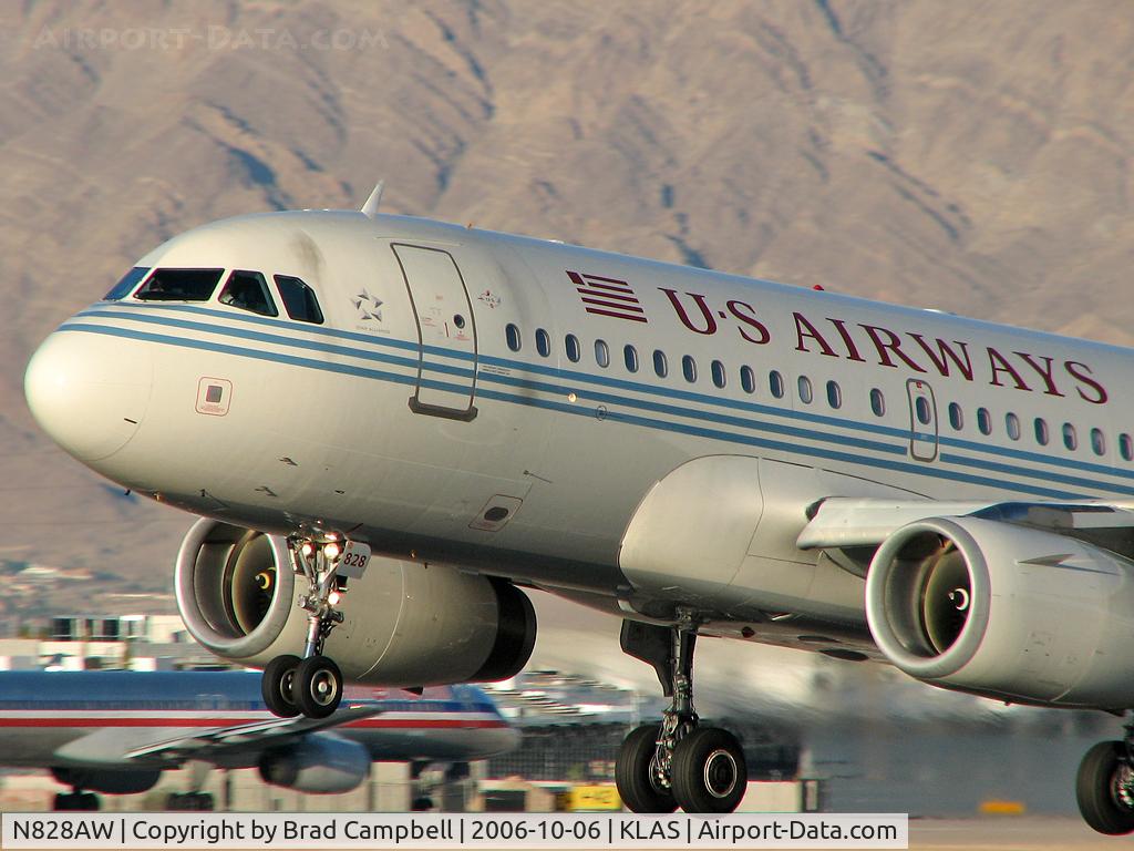 N828AW, 2001 Airbus A319-132 C/N 1552, US Airways - 'Retro' / Airbus Industrie A319-132