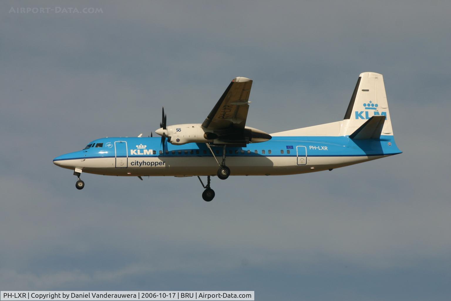 PH-LXR, 1993 Fokker 50 C/N 20277, arrival of flight KL1725 from AMS