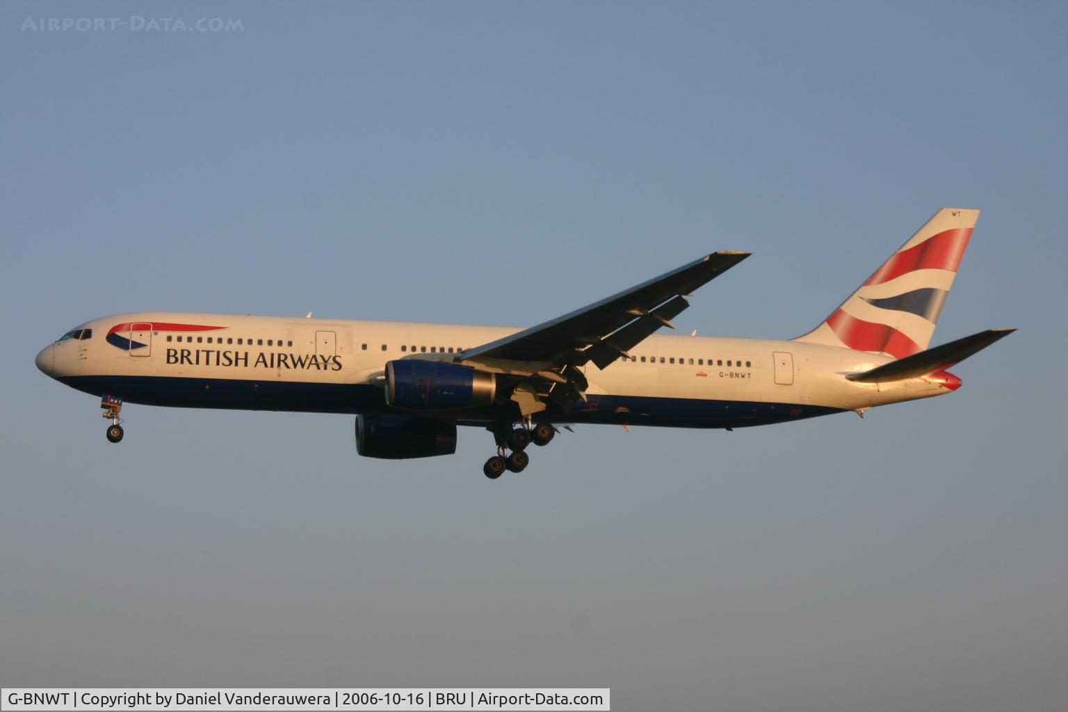 G-BNWT, 1992 Boeing 767-336 C/N 25828, upgrade on EGLL