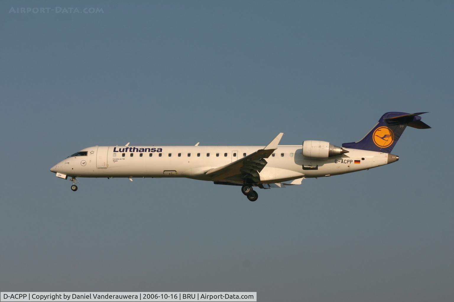 D-ACPP, 2003 Bombardier CRJ-701ER (CL-600-2C10) Regional Jet C/N 10086, arrival of Torgau on rwy 25L