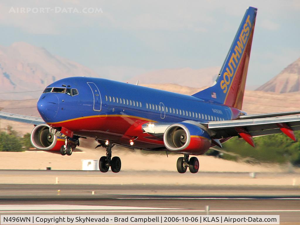 N496WN, 2004 Boeing 737-7H4 C/N 32478, Southwest Airlines / 2004 Boeing 737-7H4