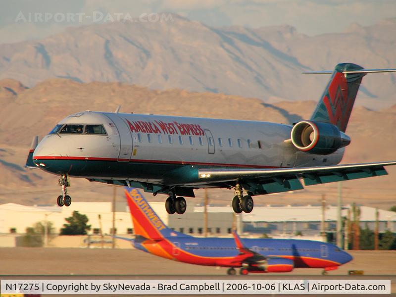 N17275, 1998 Bombardier CRJ-200LR (CL-600-2B19) C/N 7275, America West Express - (Mesa Airlines) / 1998 Bombardier Inc CL-600-2B19