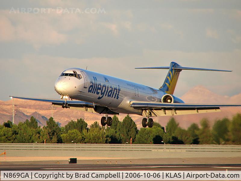 N869GA, 1992 McDonnell Douglas MD-83 (DC-9-83) C/N 53294, Allegiant Air / McDonnell Douglas DC-9-83(MD-83)