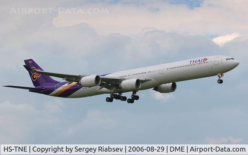 HS-TNE, 2005 Airbus A340-642 C/N 719, taken at DME