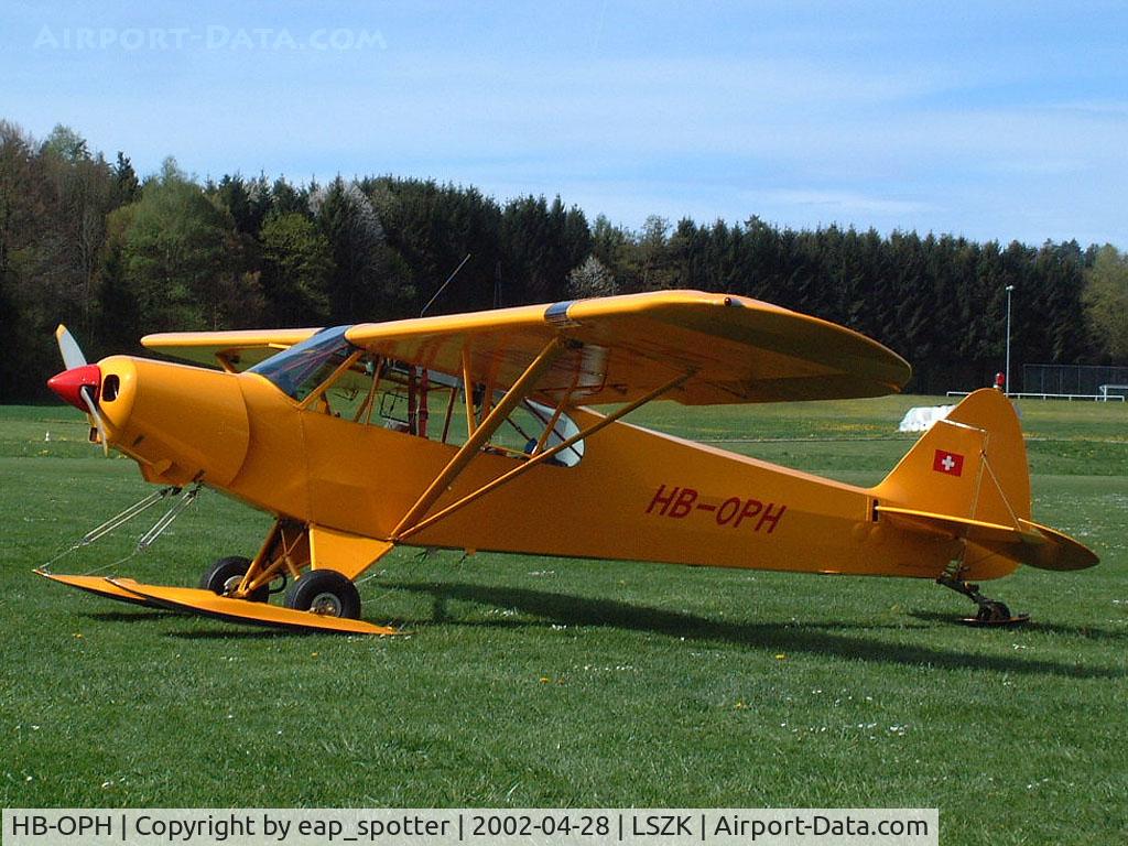 HB-OPH, 1957 Piper PA-18-150 Super Cub C/N 18-5517, week-end meeting at Speck