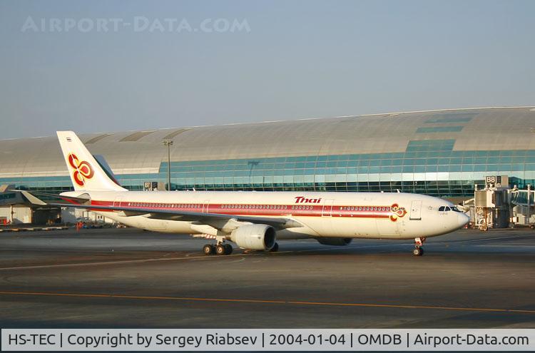 HS-TEC, 1994 Airbus A330-321 C/N 062, Taken at Dubai - International (DXB / OMDB)
