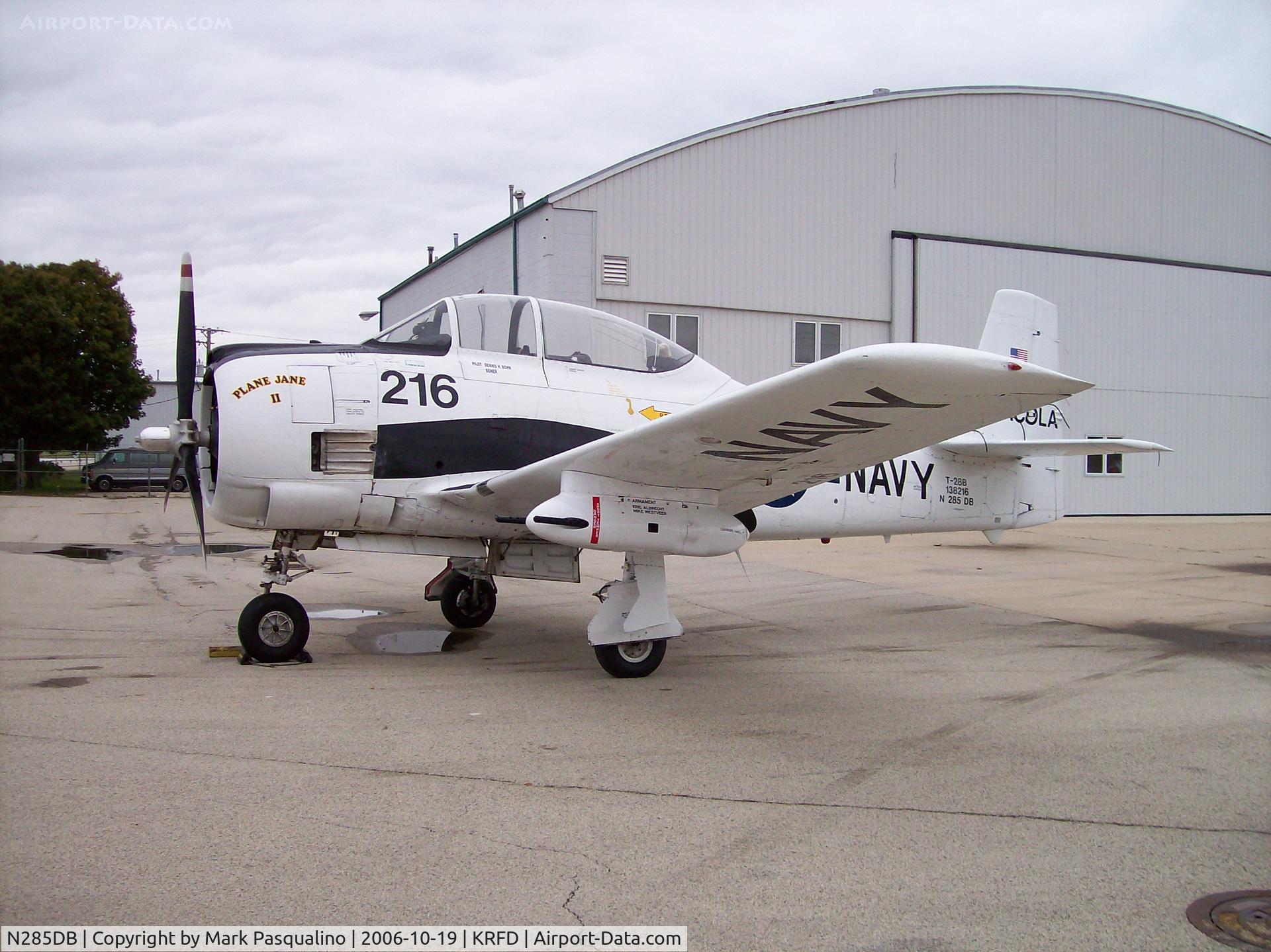 N285DB, 1950 North American T-28B Trojan C/N 200-287 (138216), North American T-28B