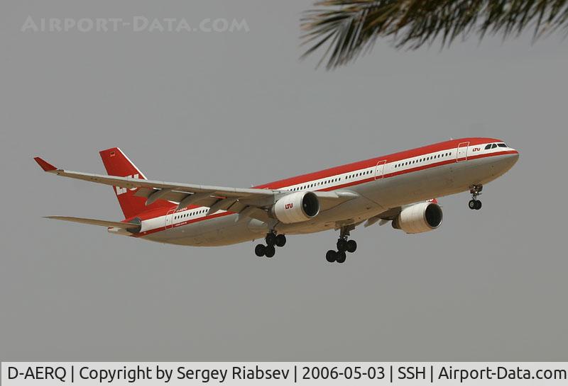 D-AERQ, 1996 Airbus A330-322 C/N 127, Taken at Sharm El Sheikh - Ras Nasrani (SSH / HESH)
