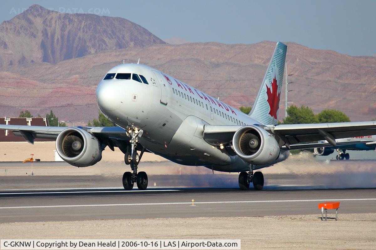 C-GKNW, 2002 Airbus A319-112 C/N 1805, Air Canada C-GKNW touching down on RWY 25L.