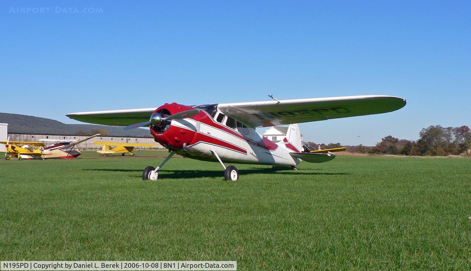 N195PD, 1950 Cessna 195 C/N 7460, The Golden Age Air Museum's beautiful collection started with this fine bird.
