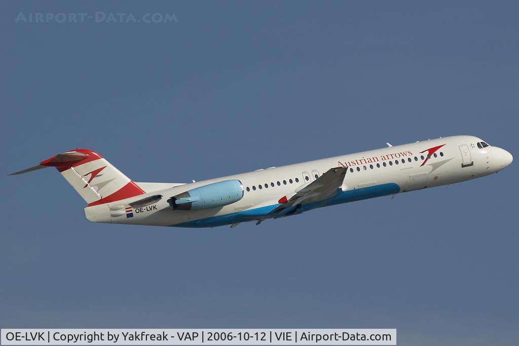 OE-LVK, 1992 Fokker 100 (F-28-0100) C/N 11397, Austrian Arrows Fokker 100