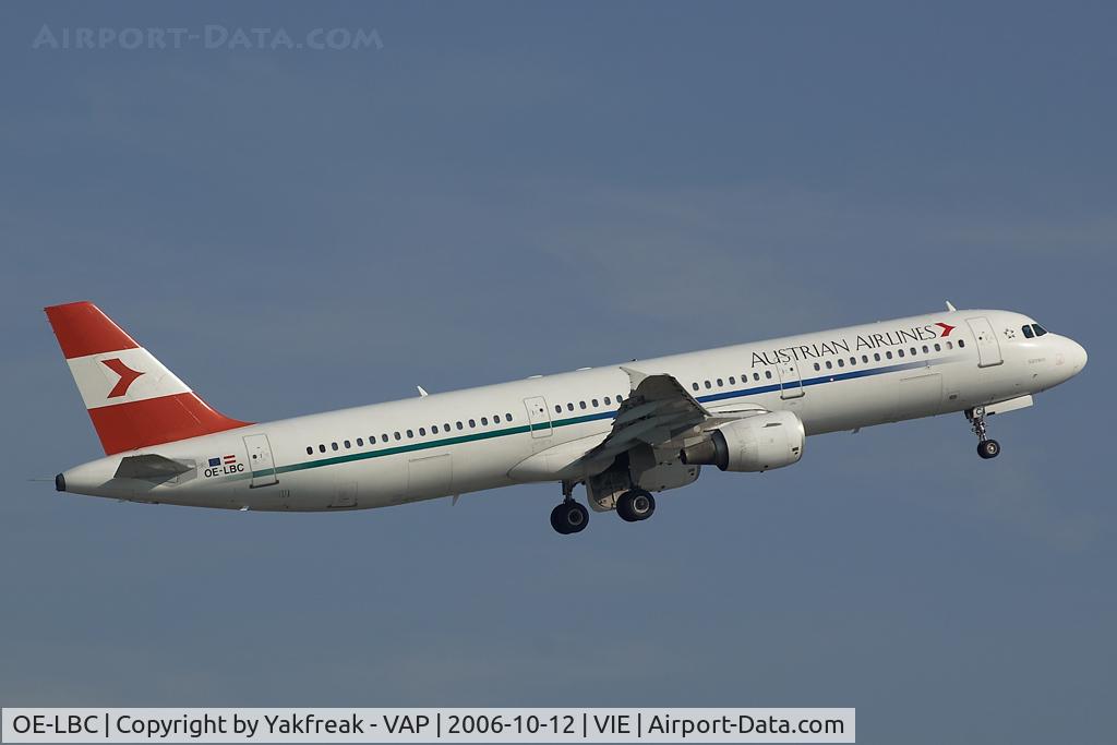 OE-LBC, 1996 Airbus A321-111 C/N 581, Austrian Airlines Airbus 321