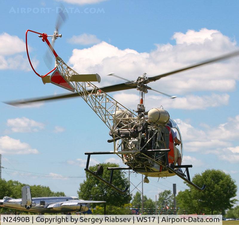 N2490B, 1956 Bell 47G-2 C/N 1516, EAA AirVenture 2005