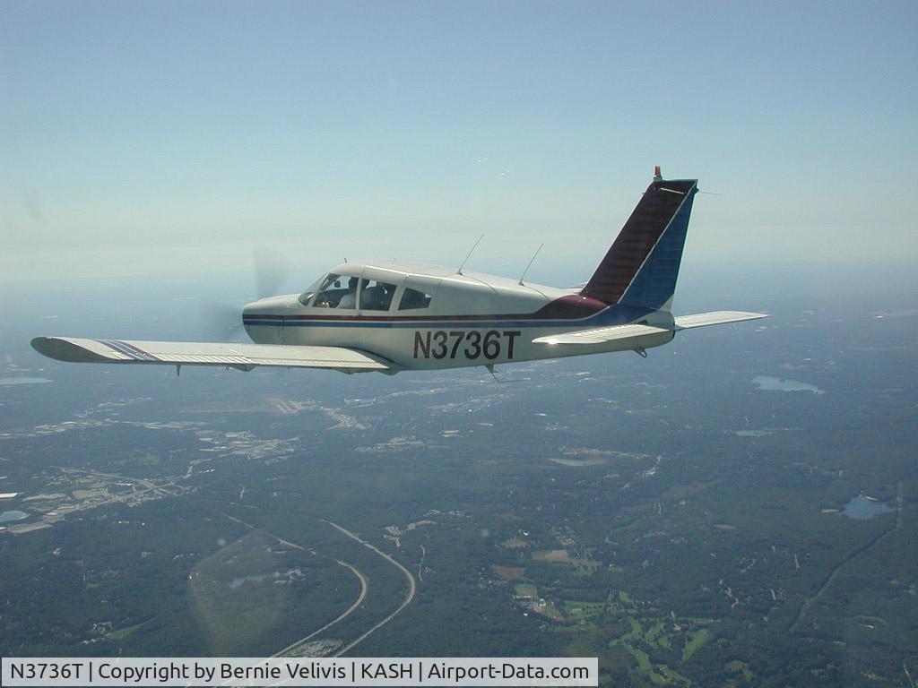 N3736T, 1967 Piper PA-28R-180 Cherokee Arrow C/N 28R-30045, In flight over Norwood Ma