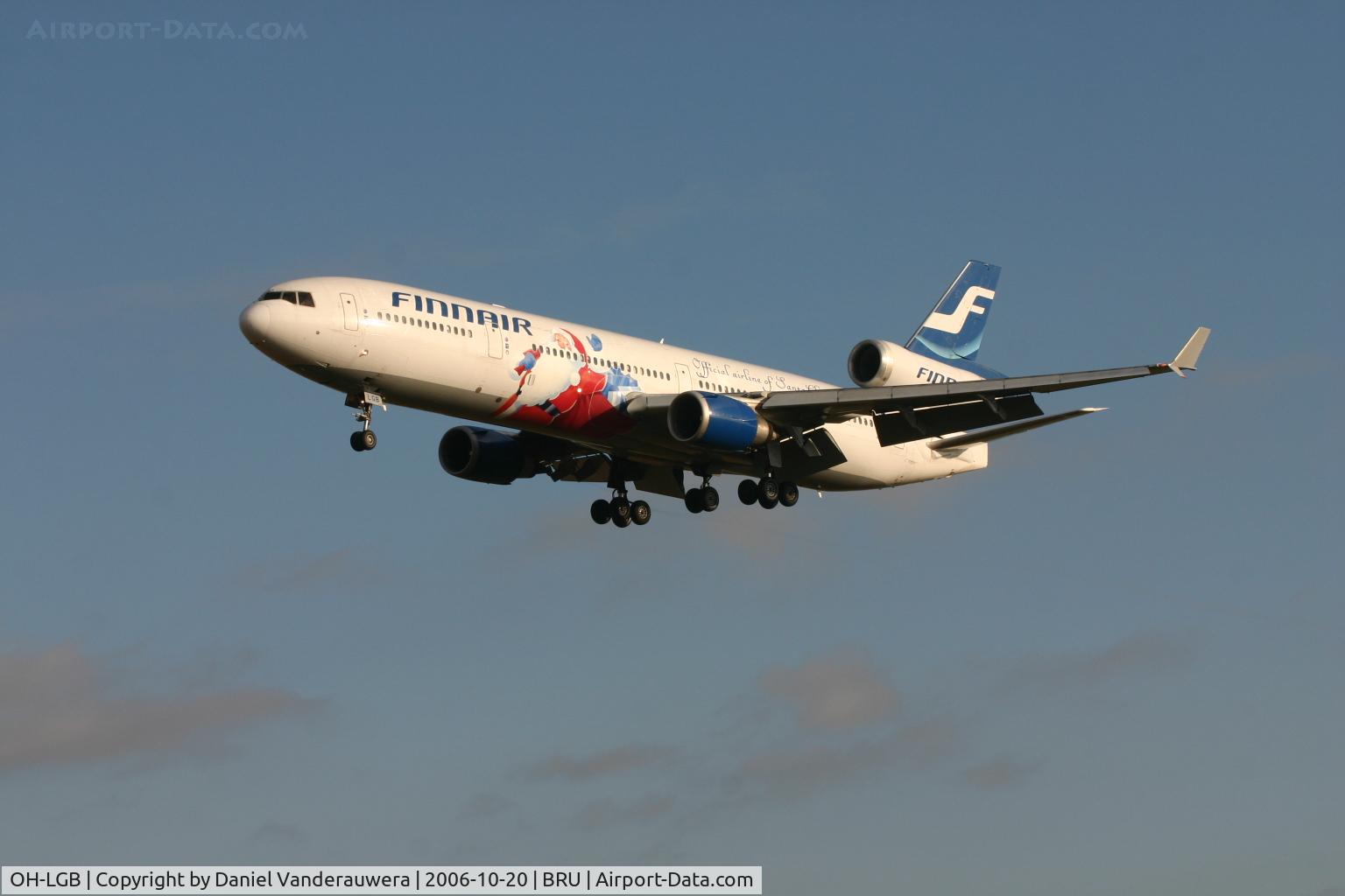 OH-LGB, 1991 McDonnell Douglas MD-11 C/N 48450, arrival of a special flight from Helsinki
