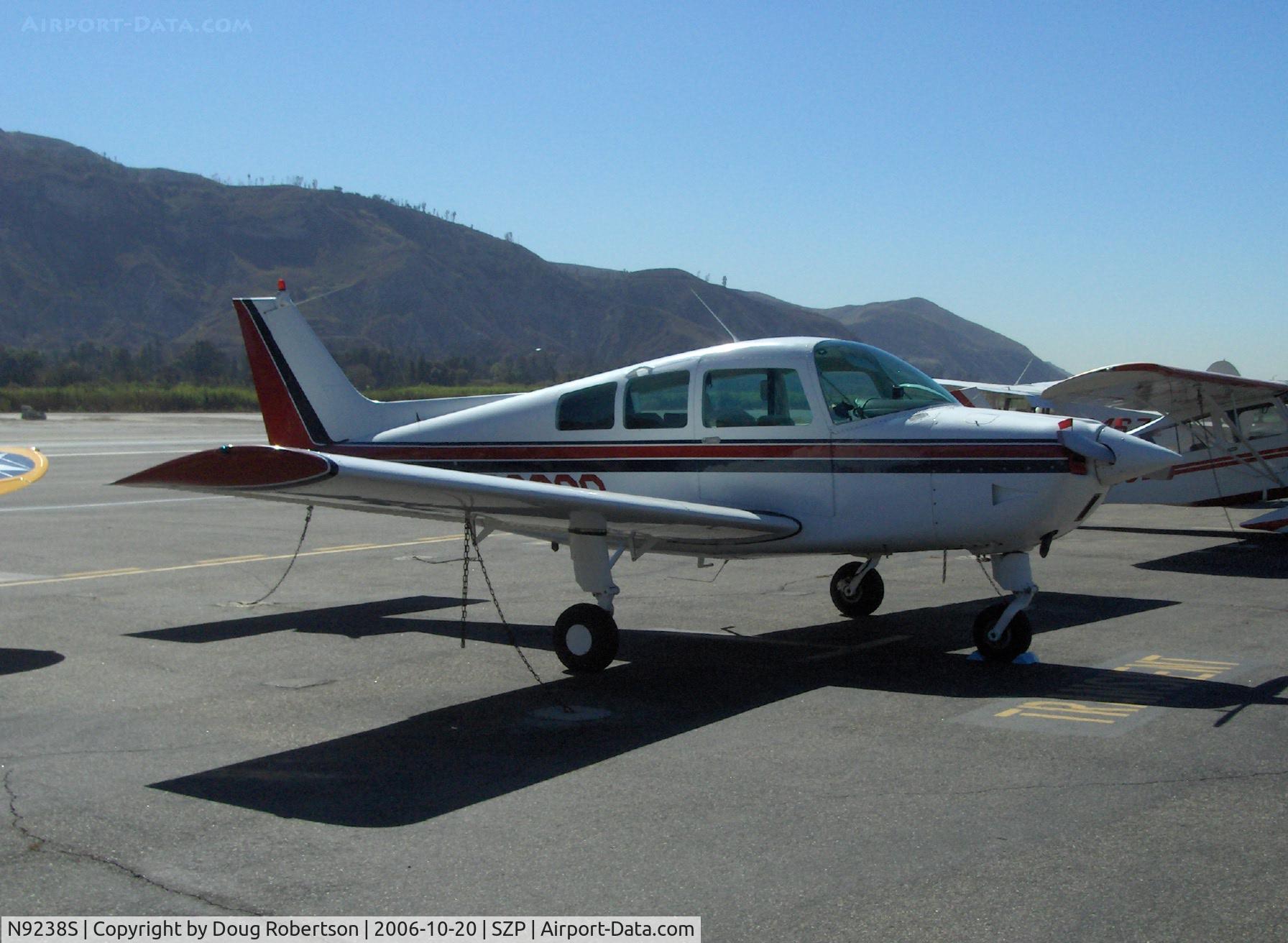 N9238S, 1976 Beech C23 Sundowner 180 C/N M-1760, 1976 Beech C23 SUNDOWNER, Lycoming O&VO-360 180 Hp