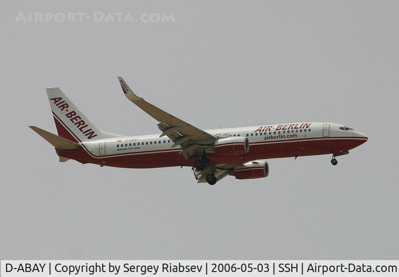 D-ABAY, 2000 Boeing 737-86J C/N 30499, Sharm El Sheikh - Ras Nasrani (SSH / HESH)