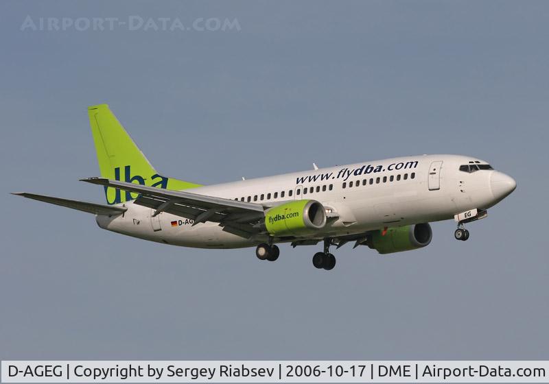 D-AGEG, 1988 Boeing 737-35B C/N 24237, Taken at DME