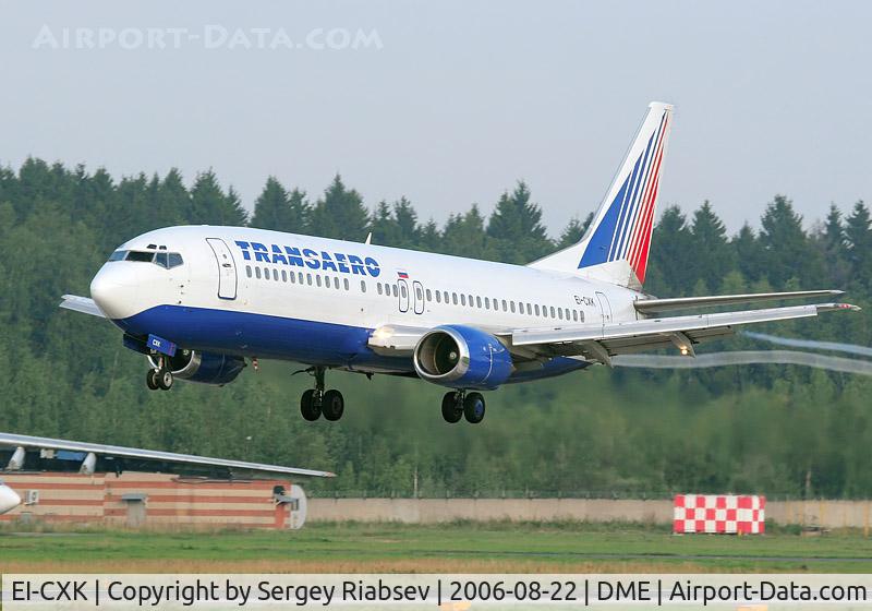 EI-CXK, 1992 Boeing 737-4S3 C/N 25596/2255, Operated for Transaero