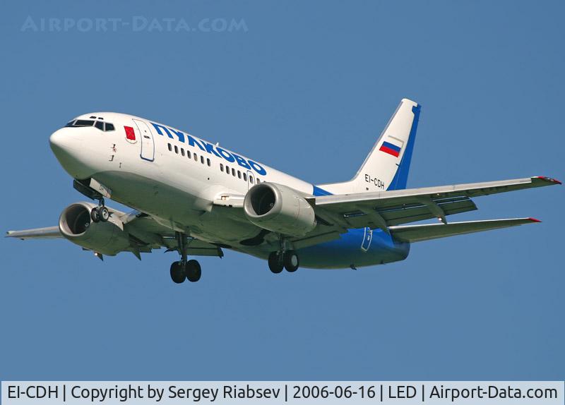 EI-CDH, 1992 Boeing 737-548 C/N 25739, Operated for Pulkovo Airlines.