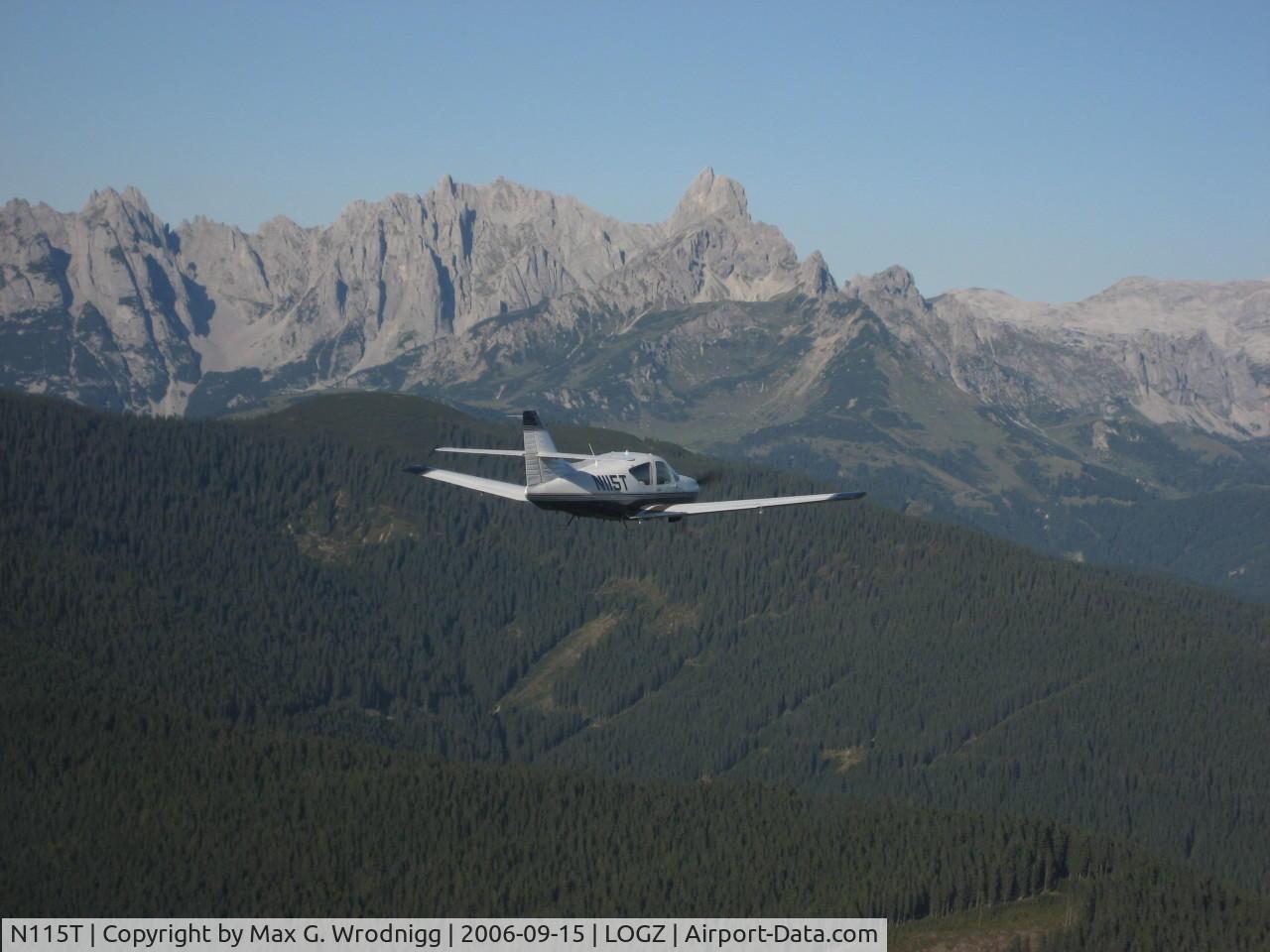N115T, 2000 Rockwell Commander 114TC C/N 20035, Commander 115TC over Austrian Alps