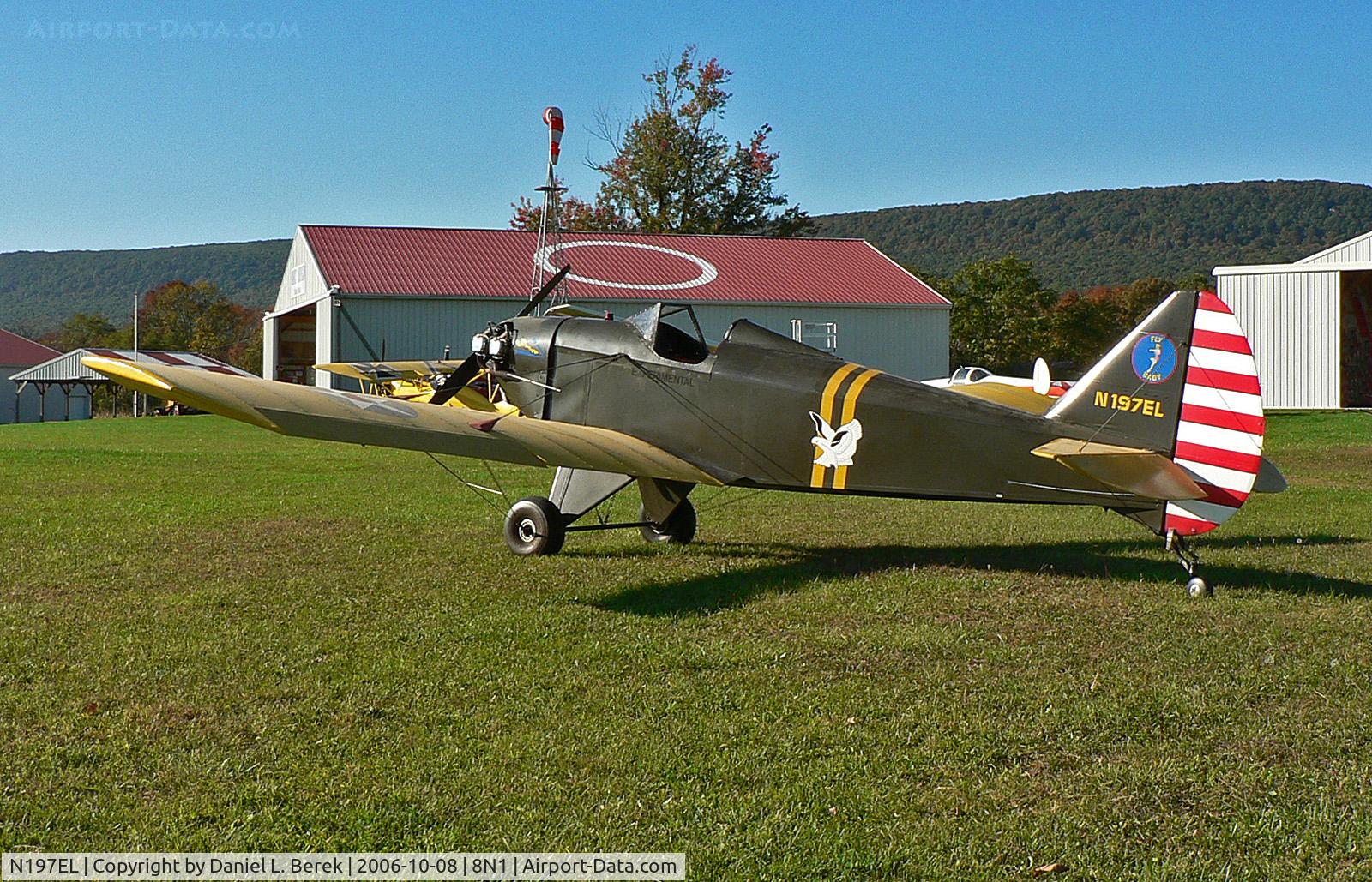 N197EL, 1997 Bowers Fly Baby C/N 1000, The first Bowers Fly Baby flew in 1962; this fine example was built in 1997.