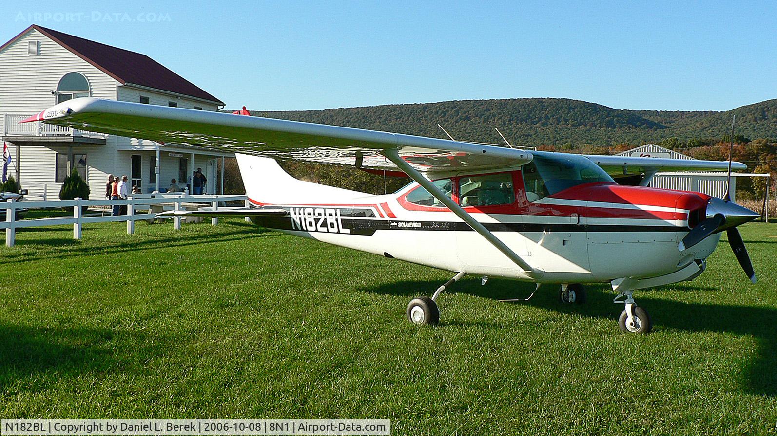 N182BL, 1979 Cessna TR182 Turbo Skylane RG C/N R18201200, Nice, shiny 1979-vintage visitor to Grimes Airport on a crisp autumn day.