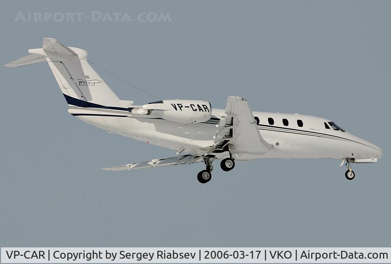 VP-CAR, 1987 Cessna 650 Citation III C/N 650-0135, Landing at VKO