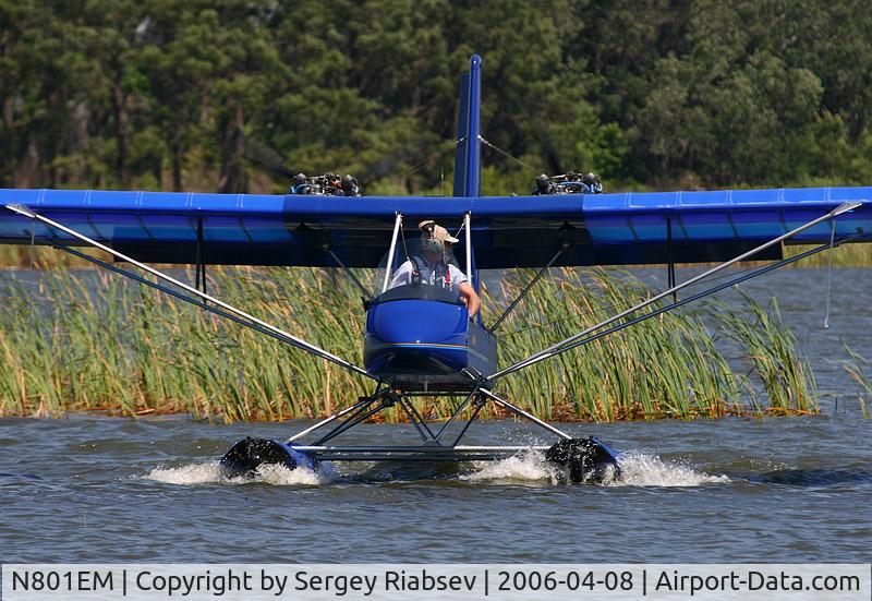 N801EM, 2000 Leza-Lockwood Air Cam C/N AC050, Lake Parker splash-in.