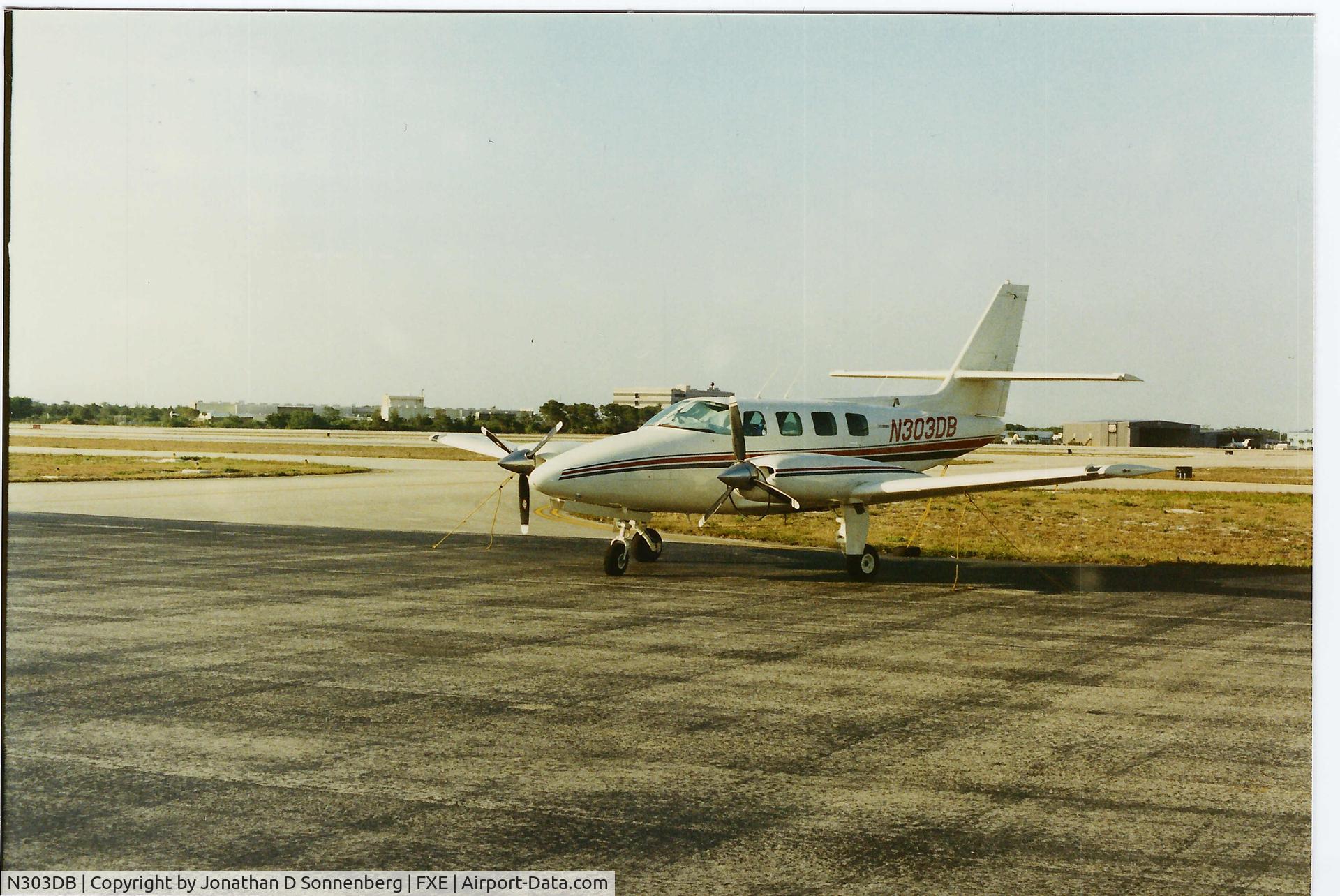 N303DB, 1981 Cessna T303 Crusader C/N T30300043, N303DB at Fort Lauderdale Executive 1987